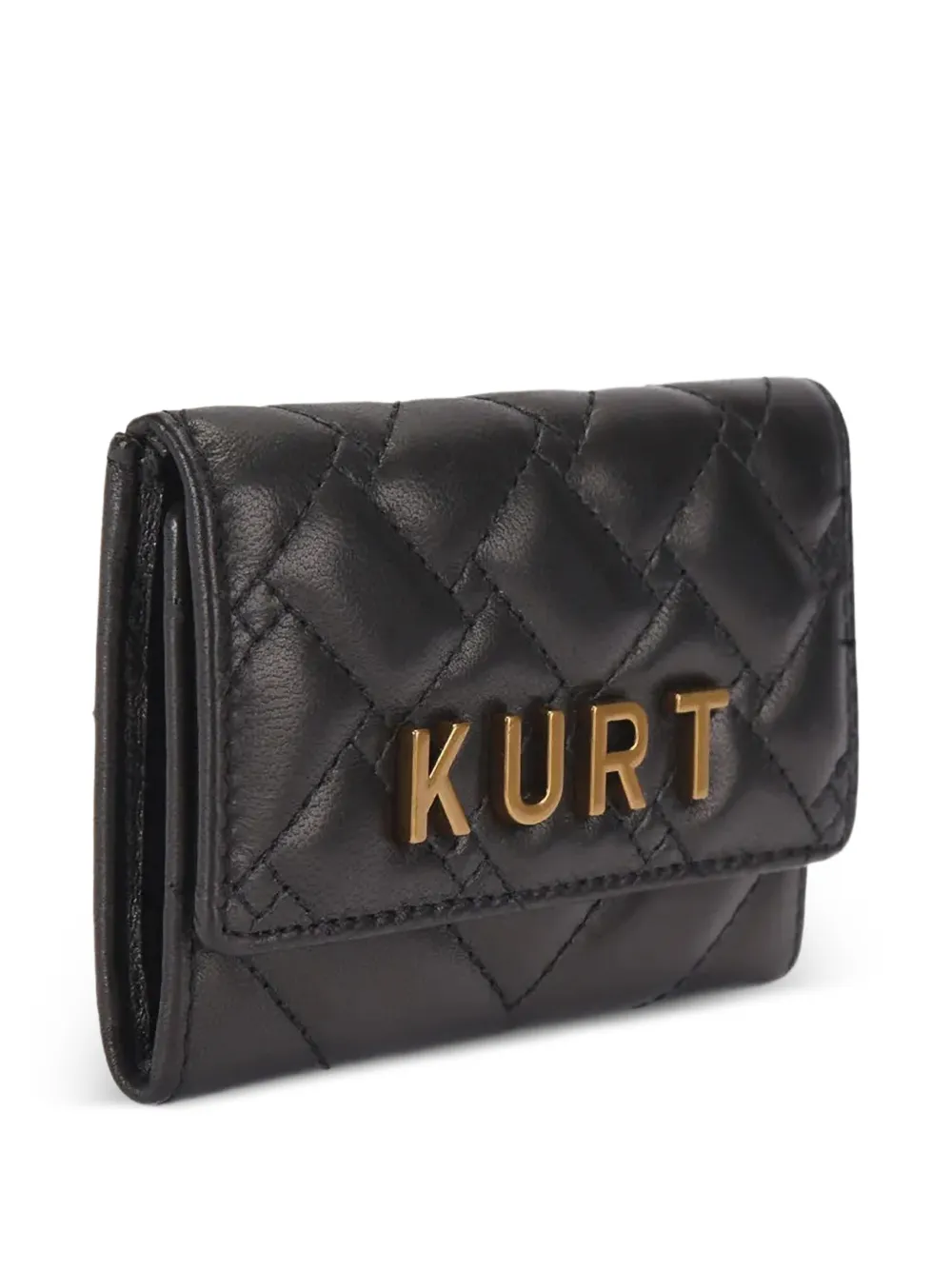  Kurt Geiger London Quilted Logo-plaque Card Holder - Black 