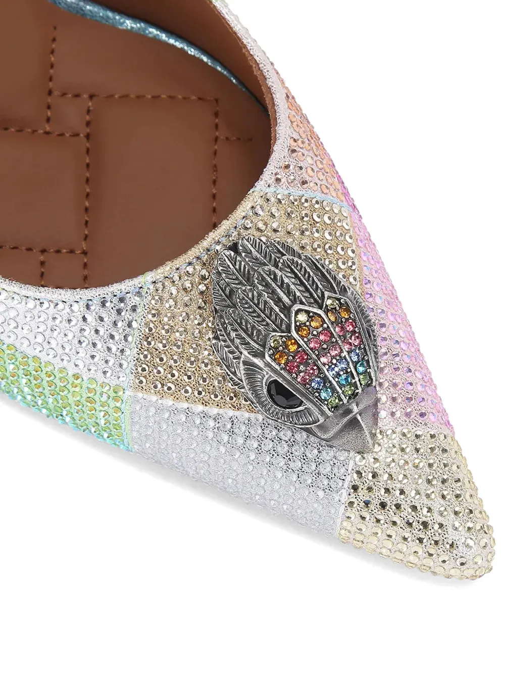 Kurt Geiger London Pumps met stras applicatie Zilver