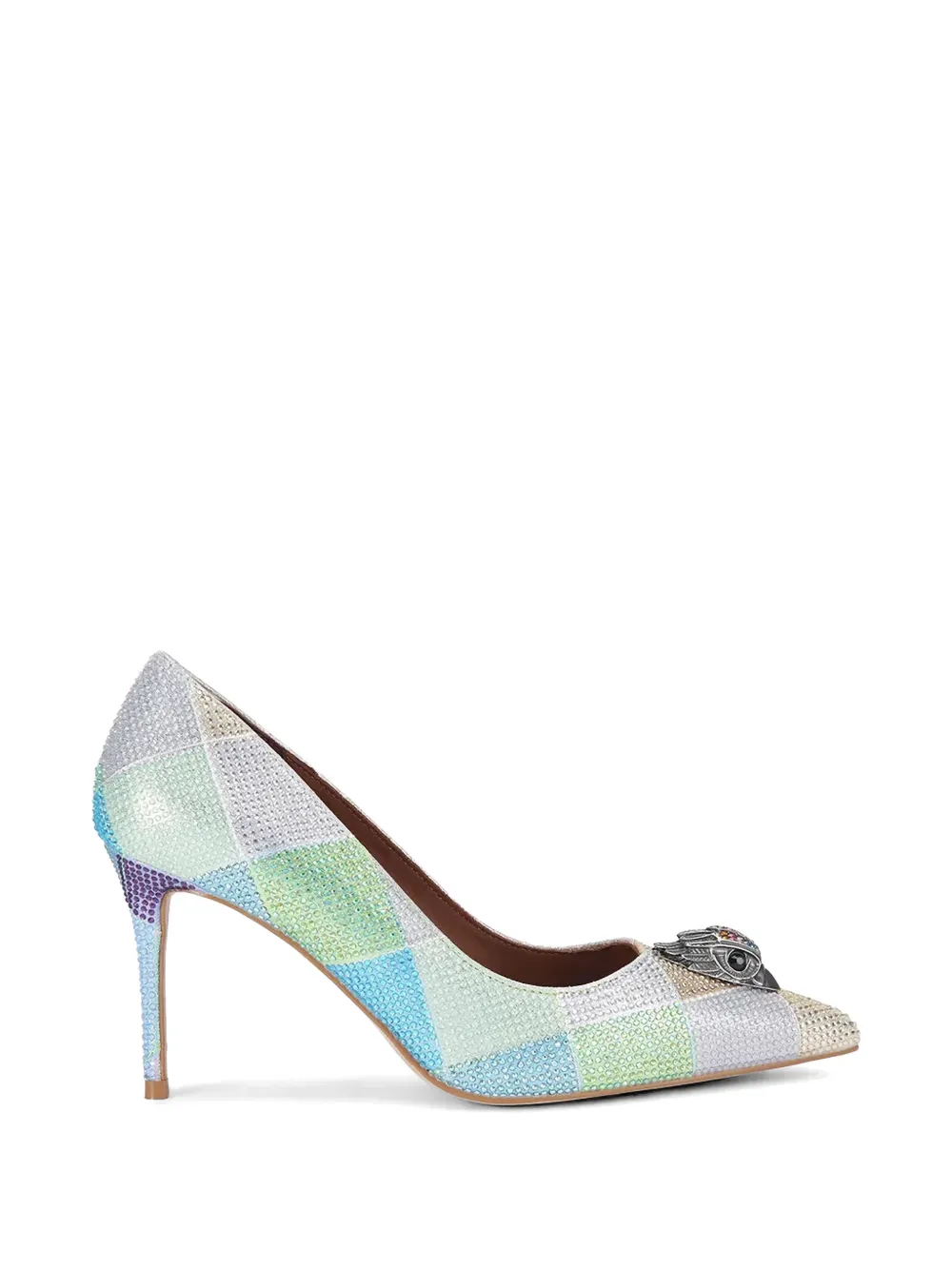 Kurt Geiger London rhinestone appliqué pumps - Argento