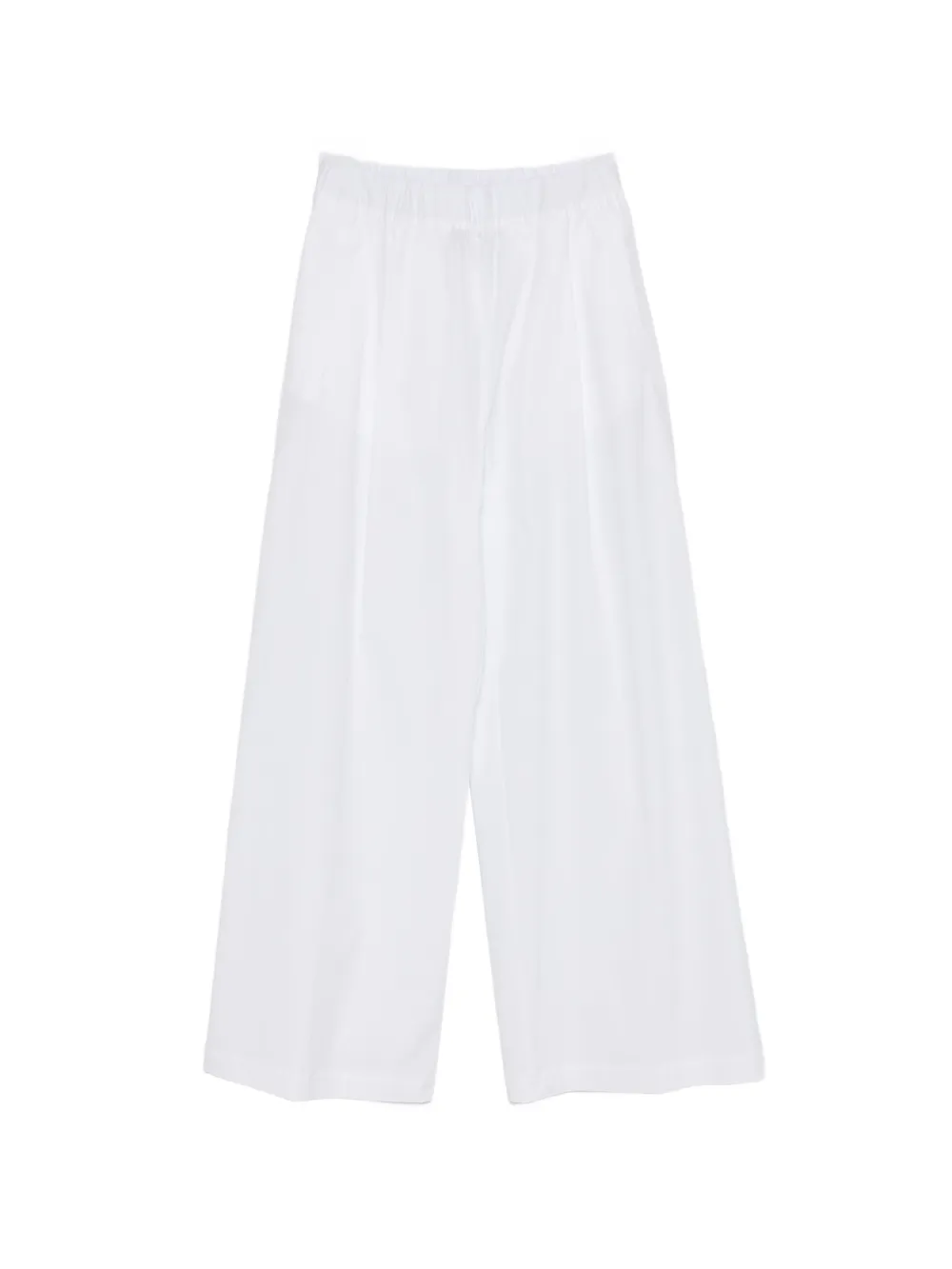 Semicouture elasticated palazzo pants - Bianco