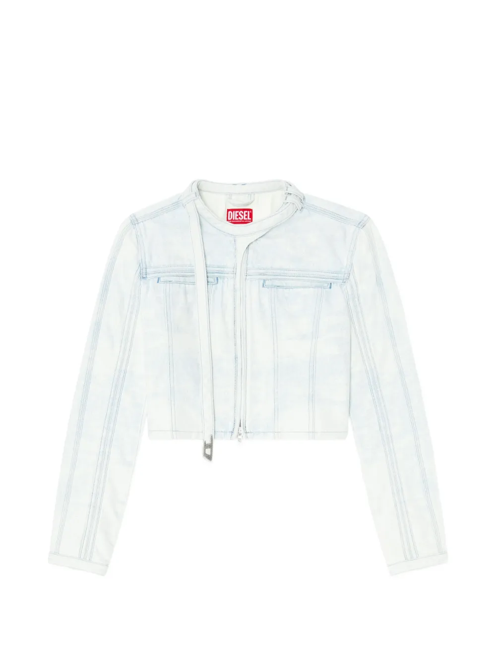 Diesel zip denim jacket - Blu