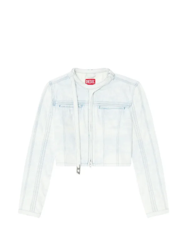 Diesel ジップ デニムジャケット | ブルー | FARFETCH JP