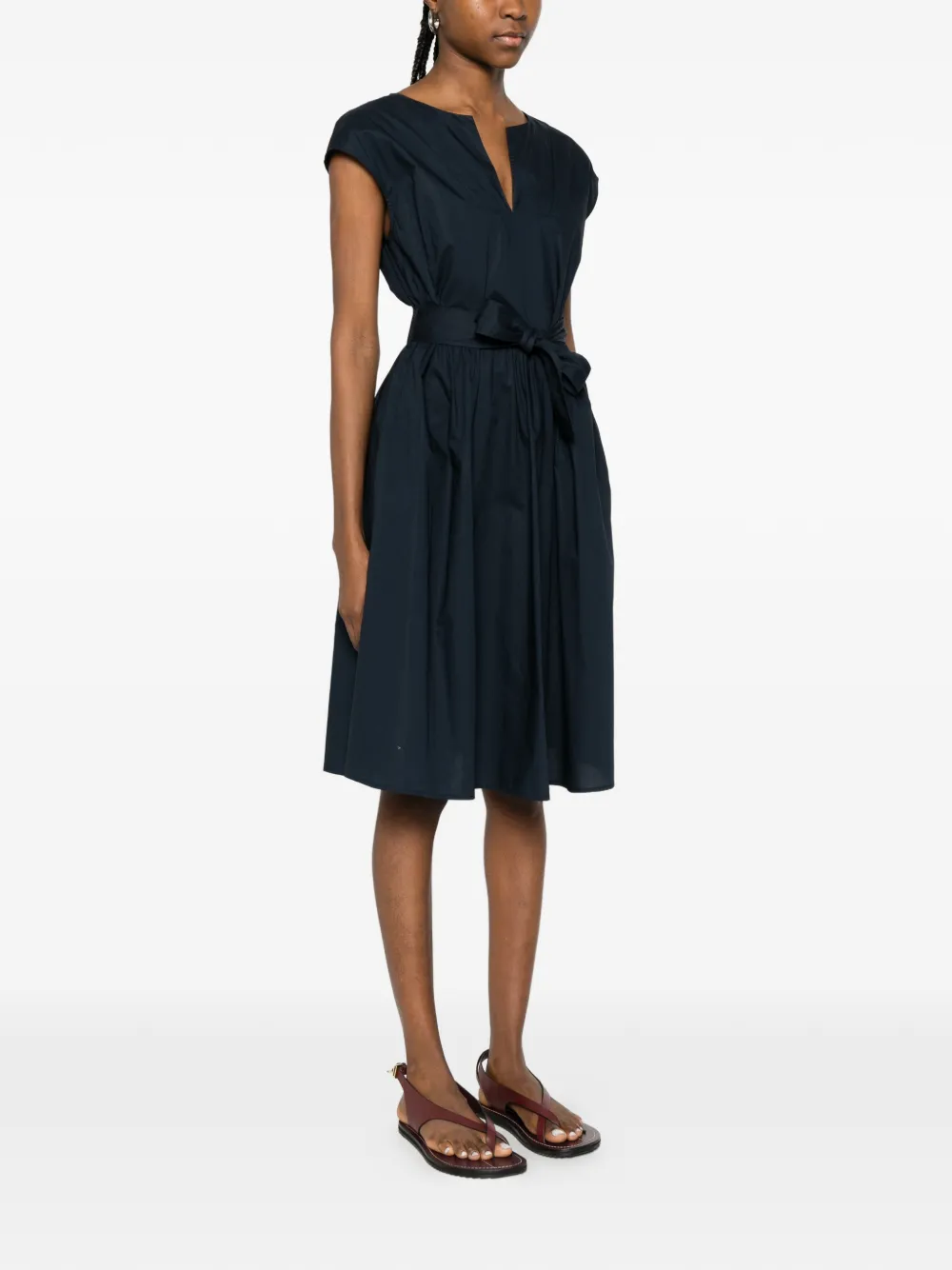 Woolrich Midi-jurk met V-hals Blauw