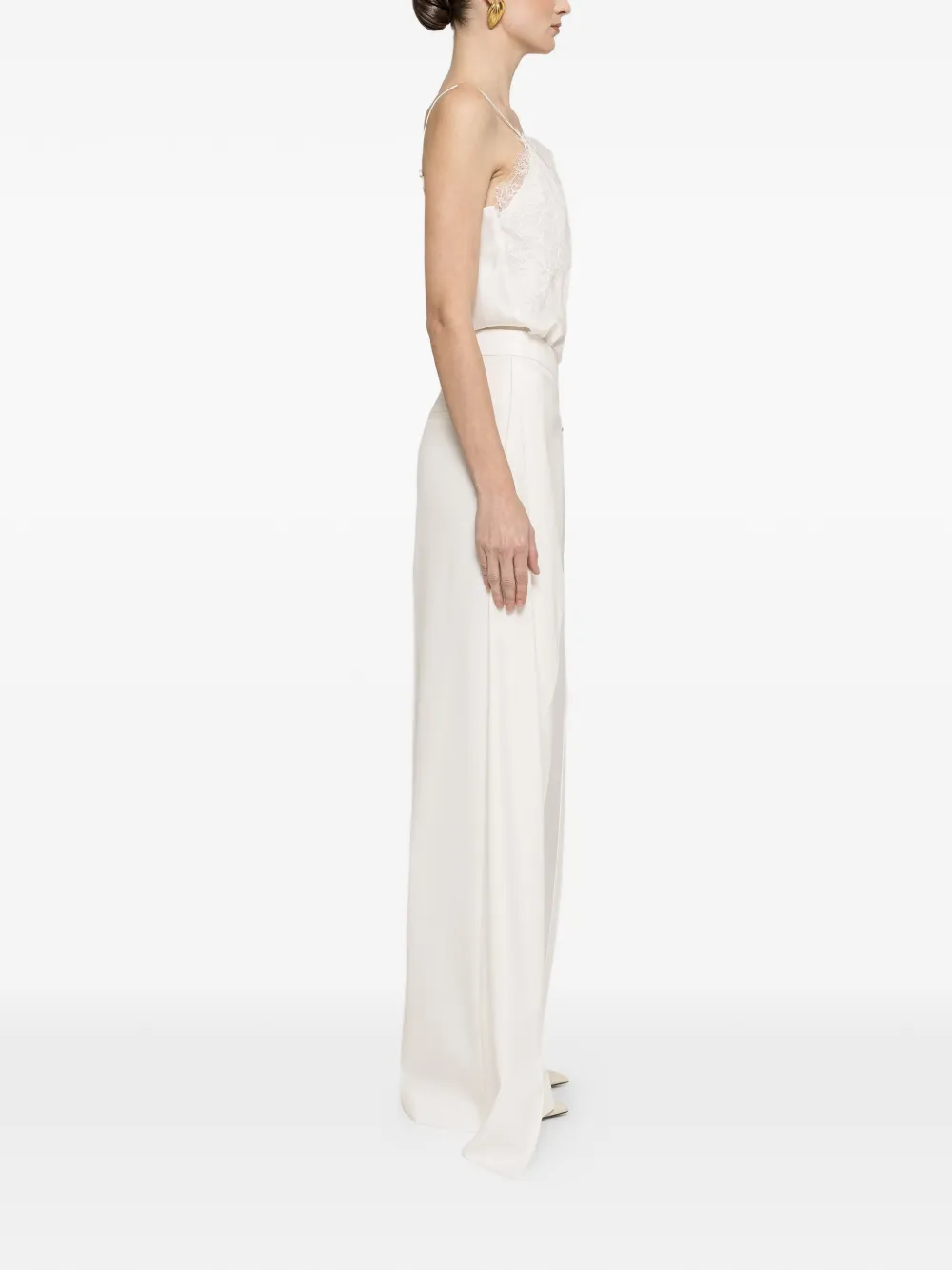  Nissa Lace Panel Blouse - White 