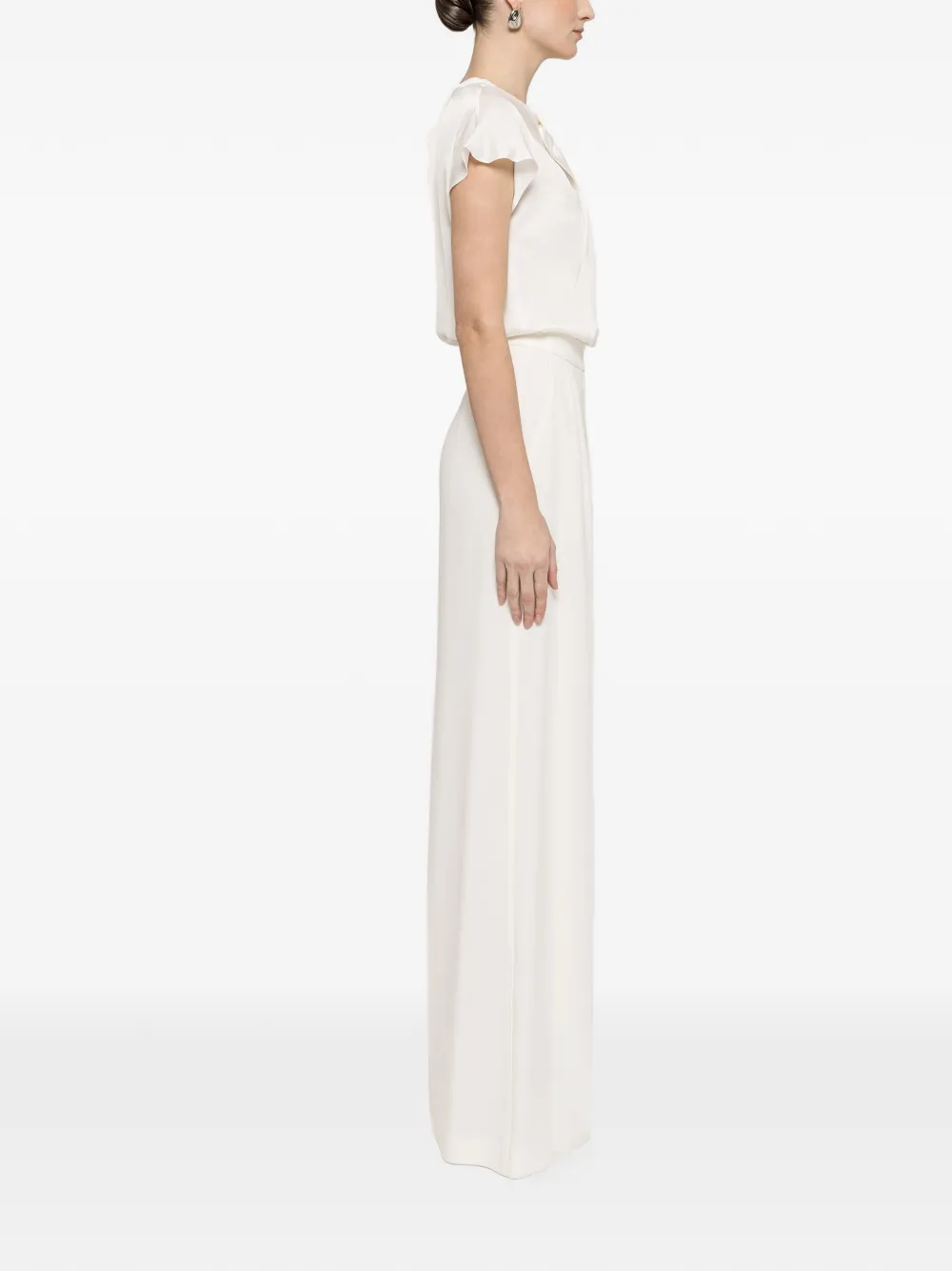  Nissa Pleat-detail Blouse - White 