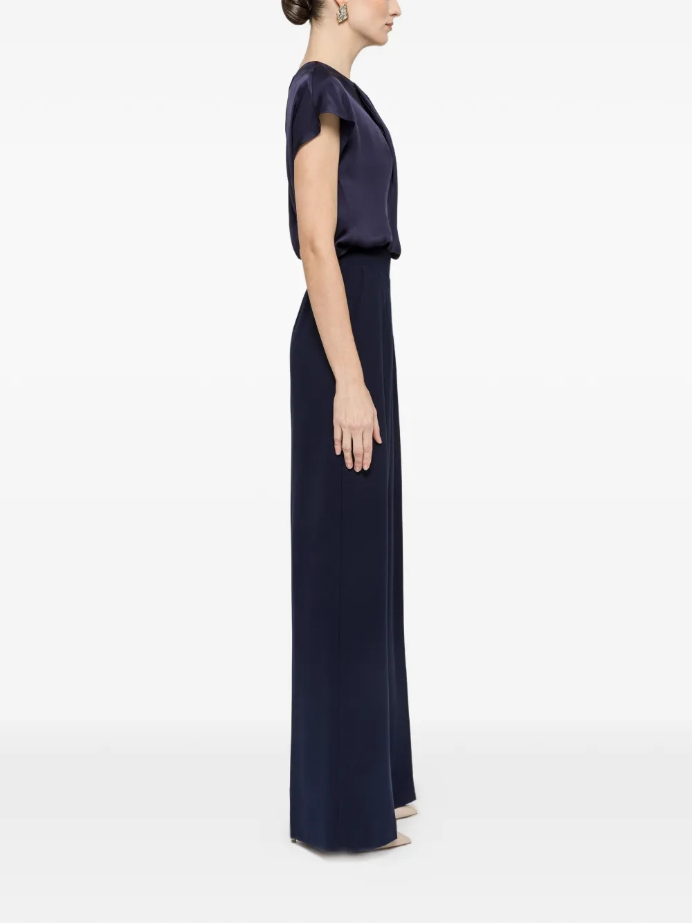  Nissa Pleat Blouse - Blue 