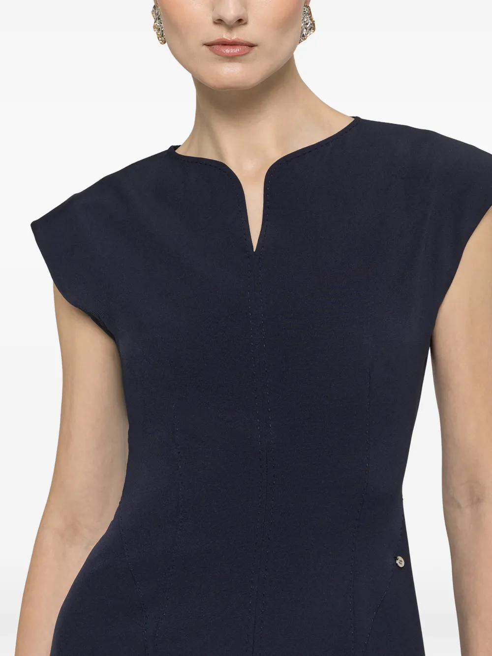 NISSA Midi-jurk met A-lijn Blauw