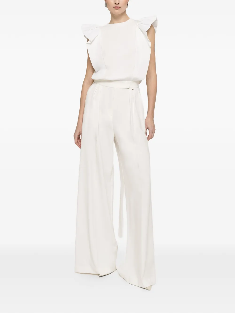  Nissa Ruffled Top - White 