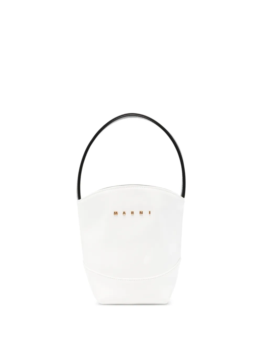 Marni Kids logo-detail bucket bag - Bianco