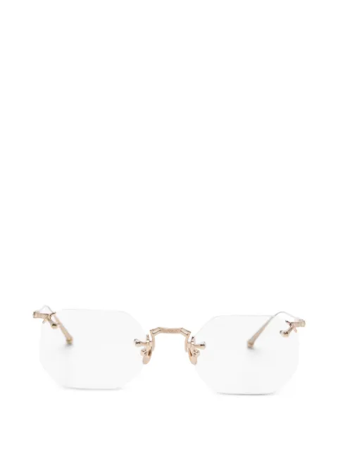 Matsuda rimless geometric glasses