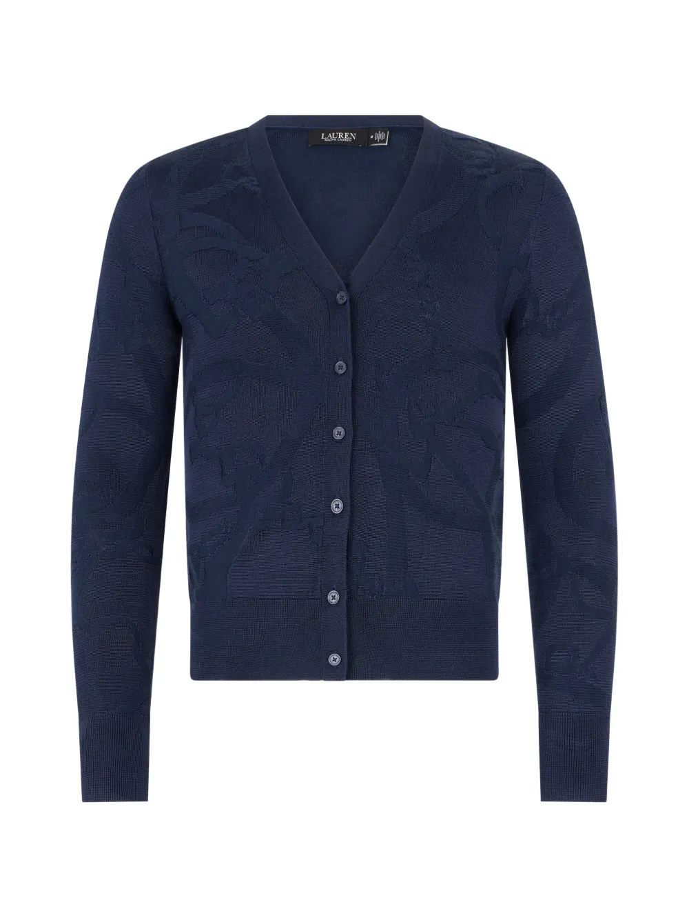 Ralph Lauren V-neck Buttoned Cardigan In Blue