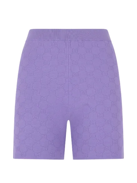 Gucci jacquard elasticated short shorts