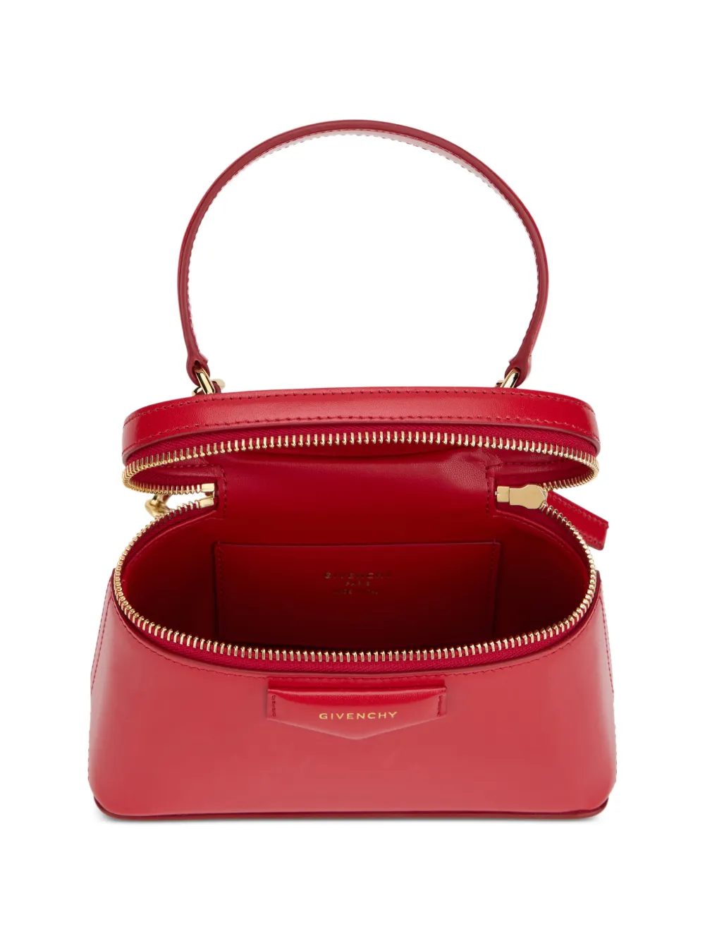 Givenchy Antigona Box leren toilettas met ketting Rood