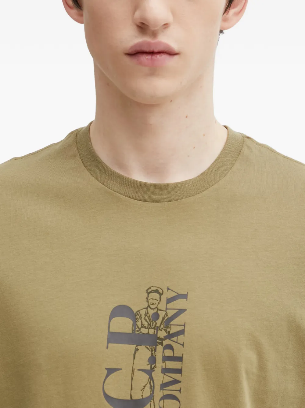 C.P. Company T-shirt met ronde hals Groen