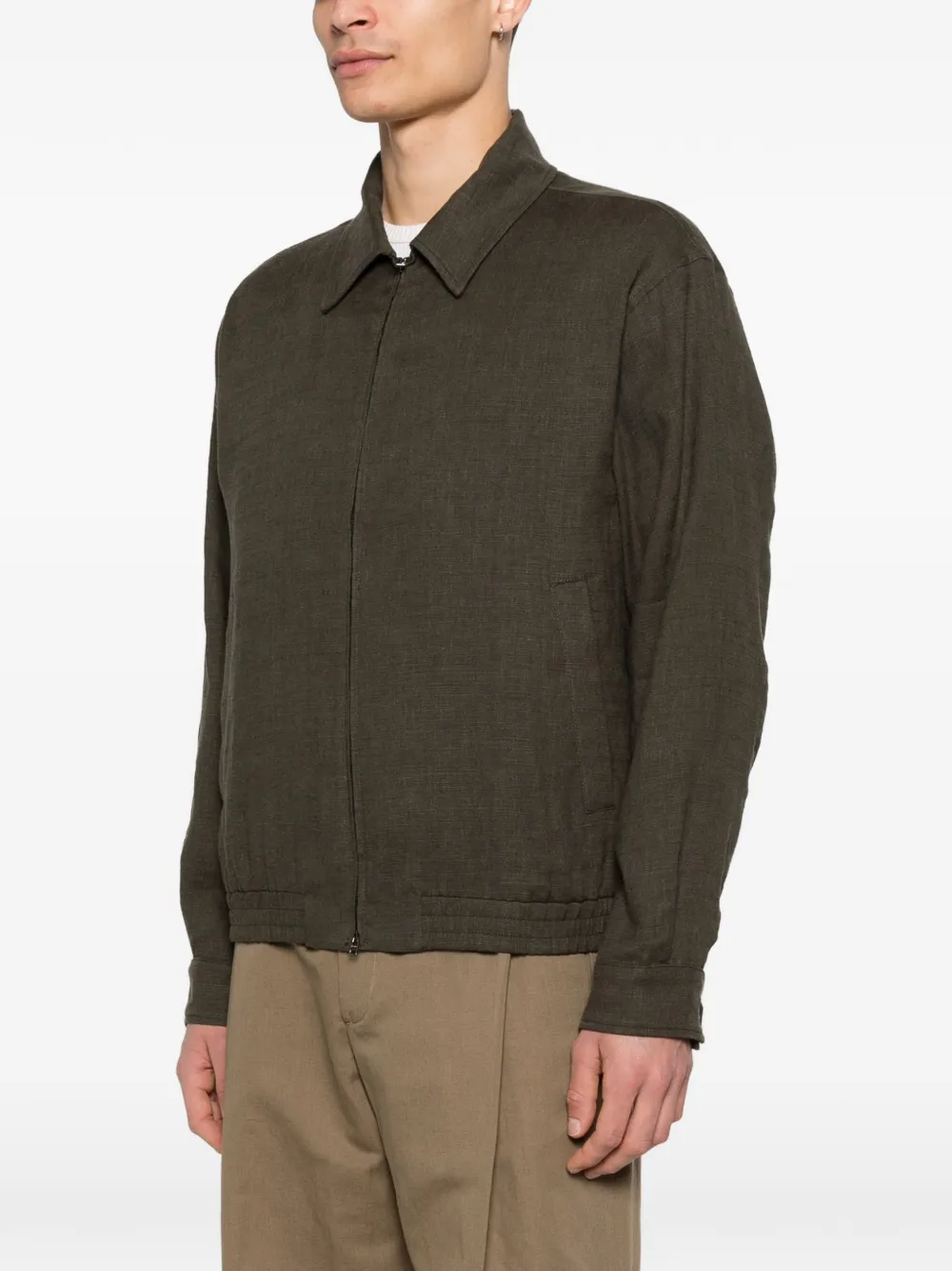 Herno Jack met rits Groen