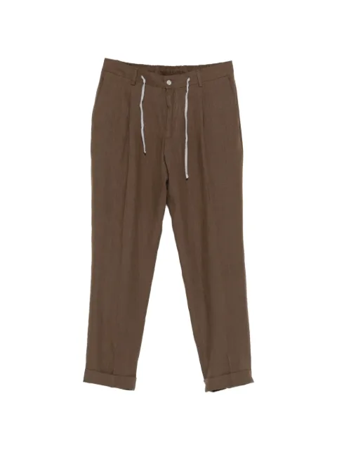 Barba drawstring cuffed trousers