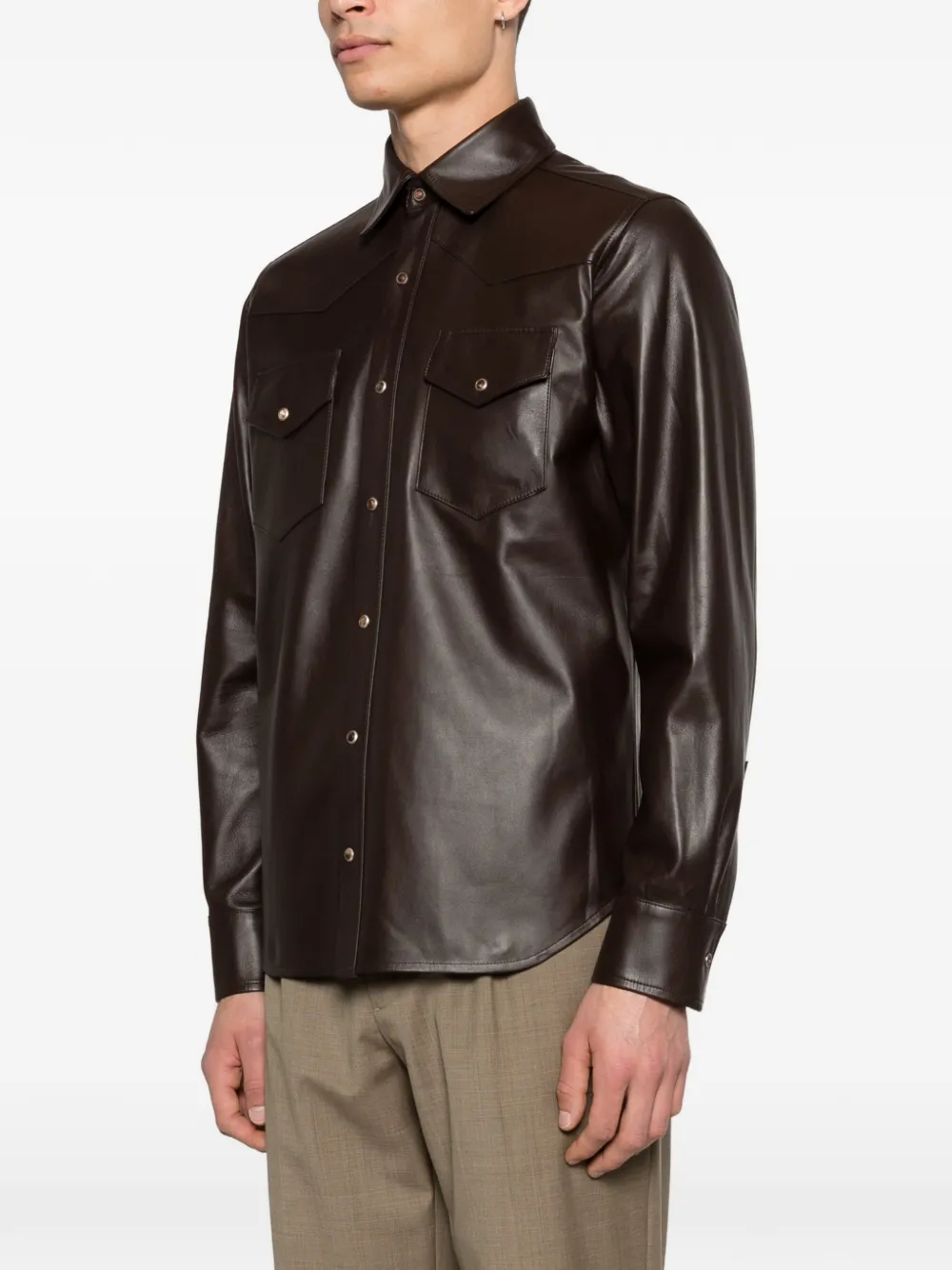  Kired Camicia Con Tasca - Marrone 