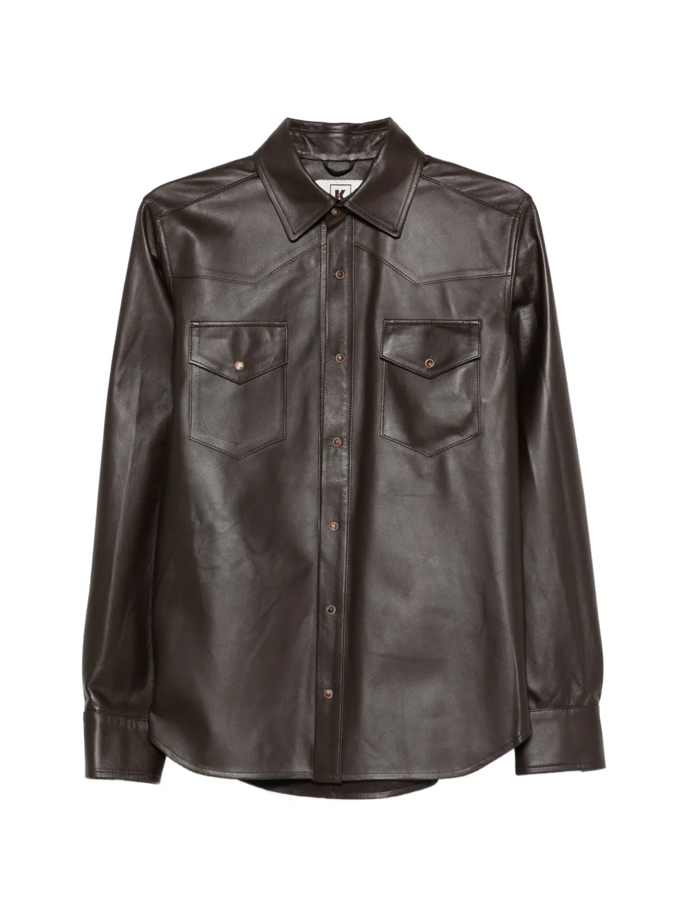 Kired pocket button shirt - Marrone
