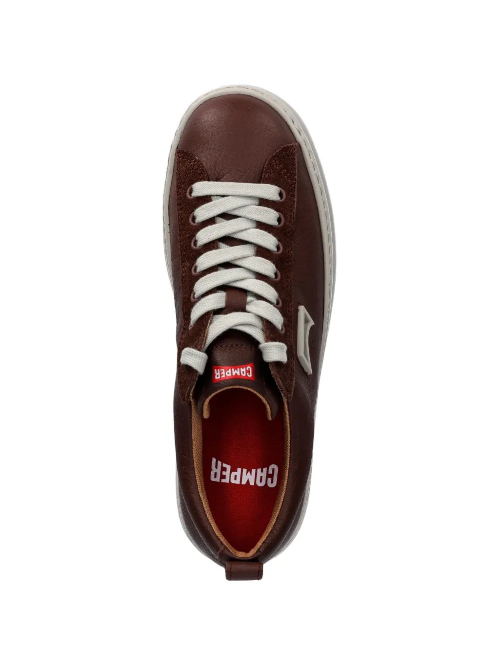 Camper Sneakers met suède detail Bruin