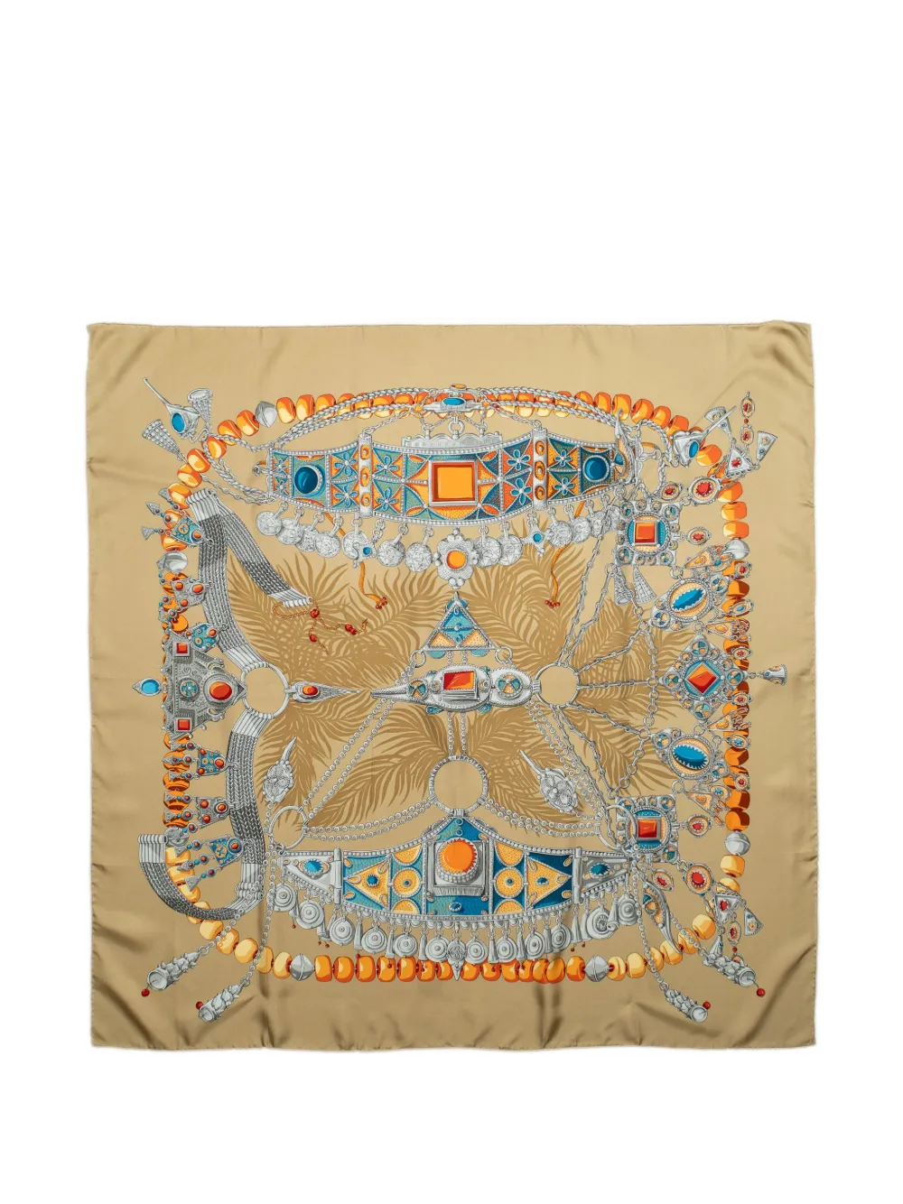 Hermès Pre-Owned Carré 90 Terres Précieuses scarf - Toni neutri