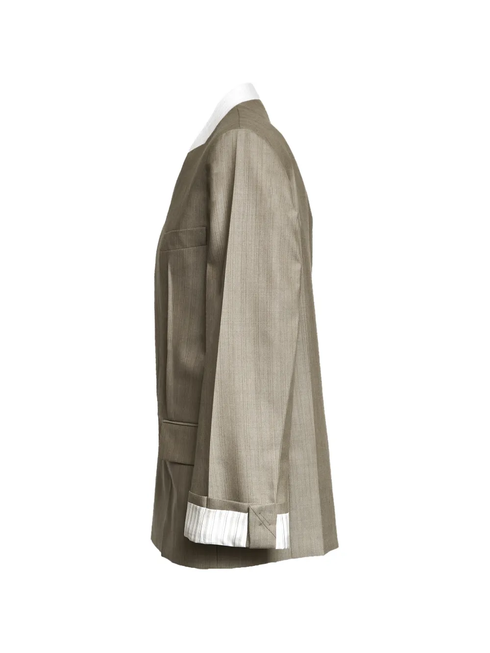 Victoria Beckham Blazer met V-hals Beige