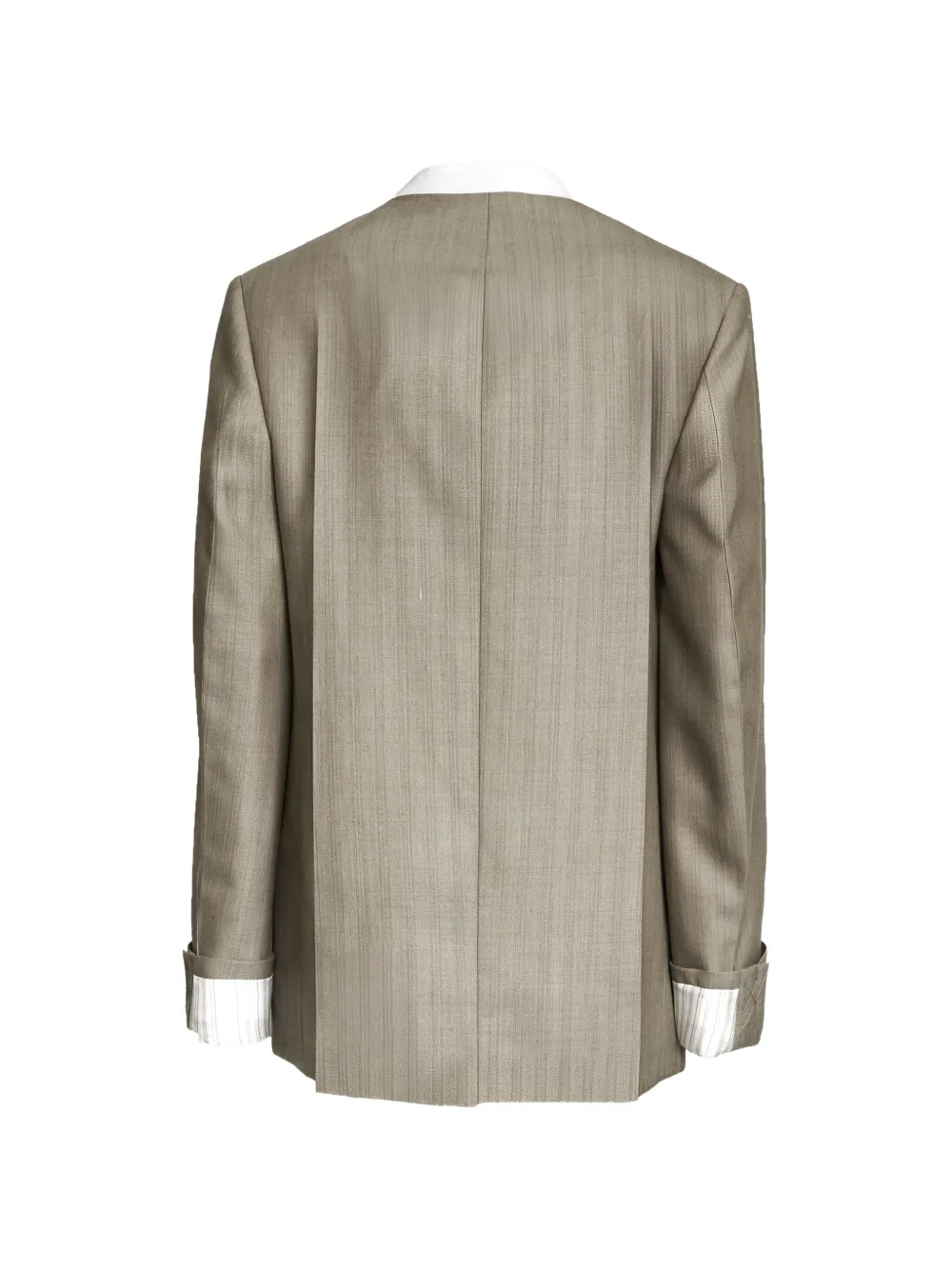 Victoria Beckham Blazer met V-hals Beige