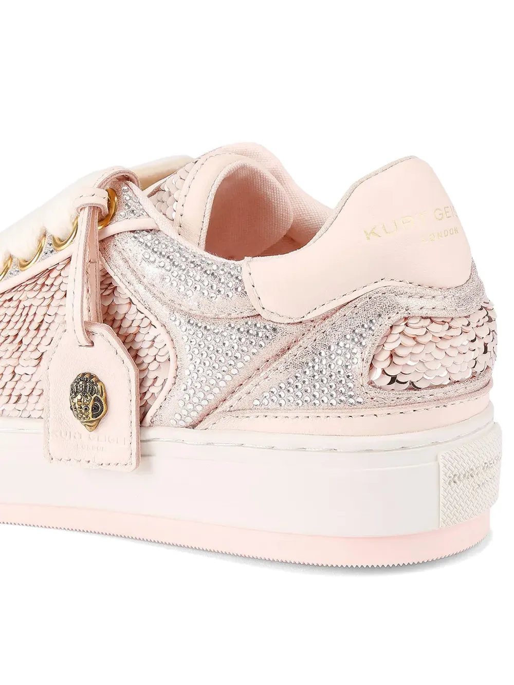 Kurt Geiger London Sneakers verfraaid met pailletten Roze