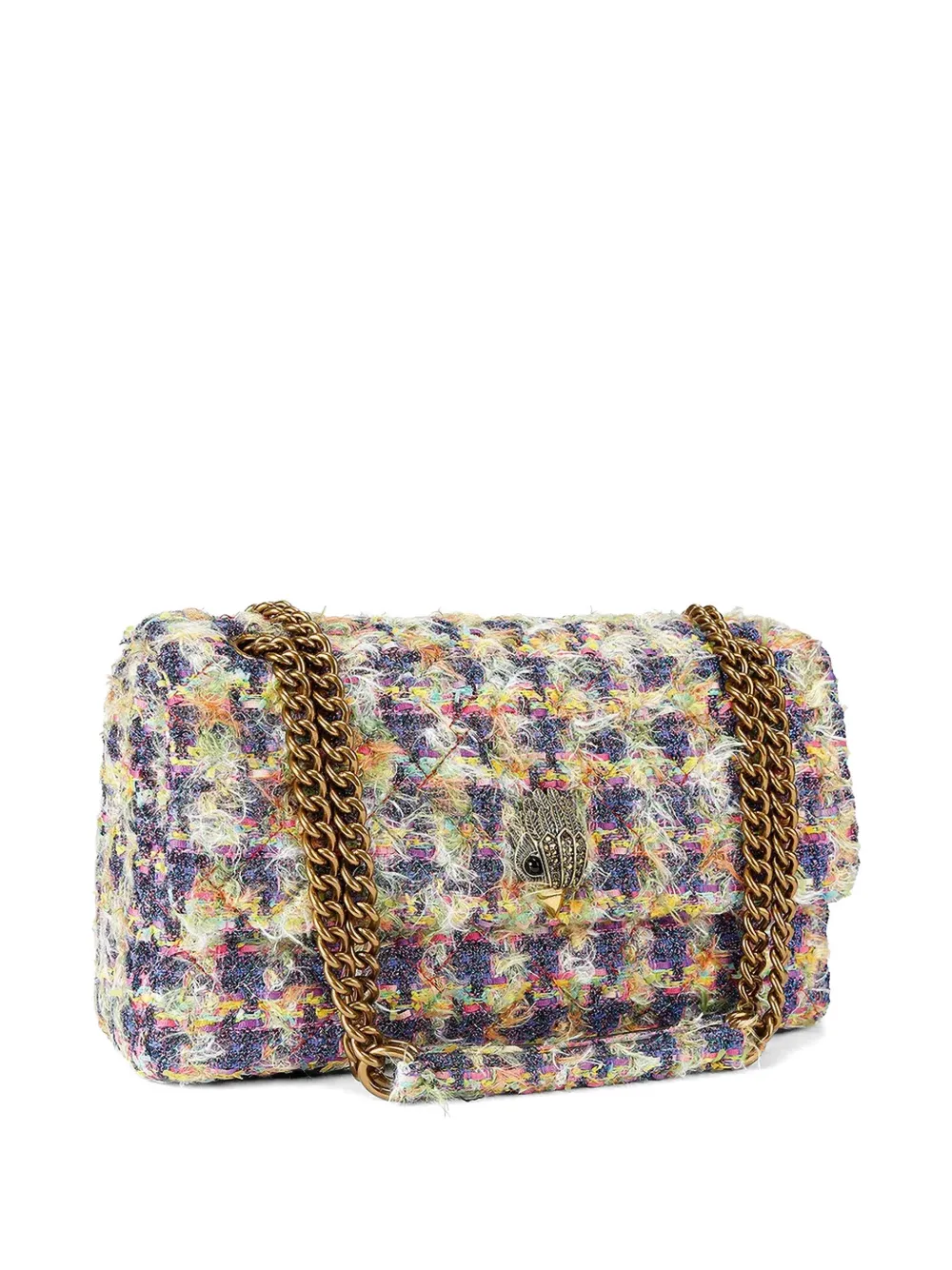  Kurt Geiger London Xxl Kensington Flap Shoulder Bag - Purple 