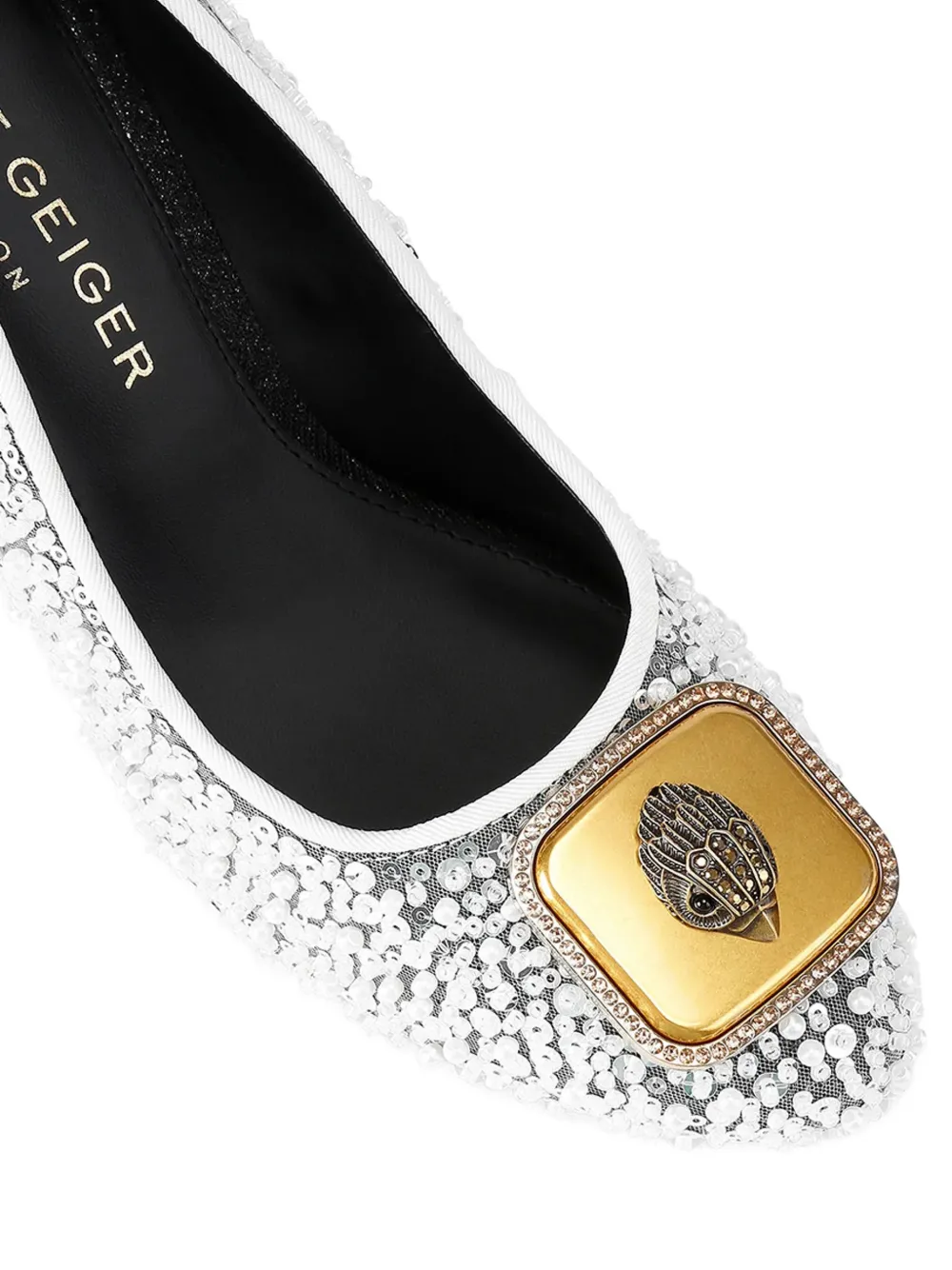 Kurt Geiger London Pimlico pumps met pailletten Zilver