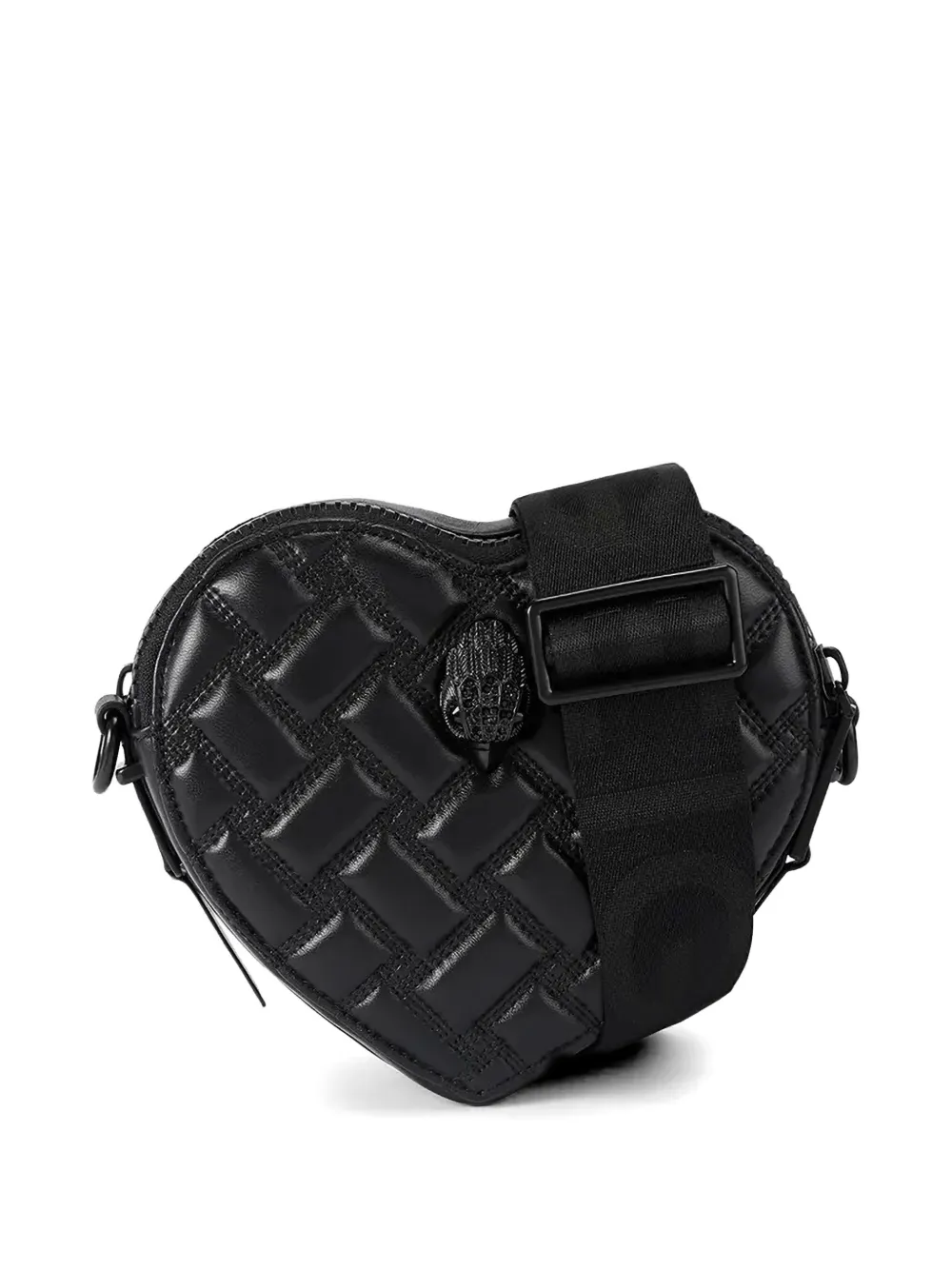 Kurt Geiger London quilted heart-shape cross body bag - Nero