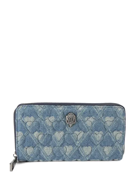 Kurt Geiger London heart-quilted zip-fastening wallet