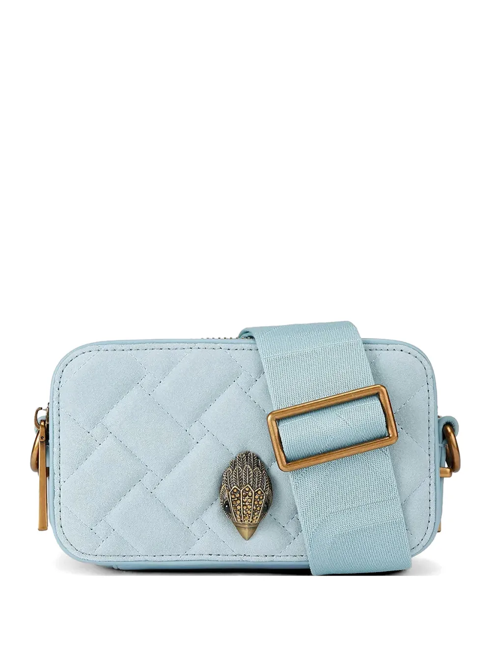 Kurt Geiger London quilted emblem satchel - Blu