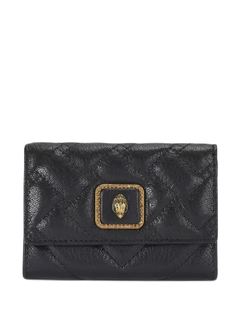 Kurt Geiger London quilted eagle plaque card holder