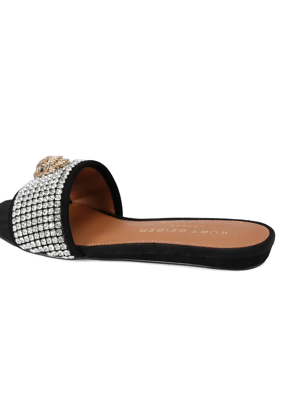 Kurt Geiger London Kensington verfraaide slippers Zwart
