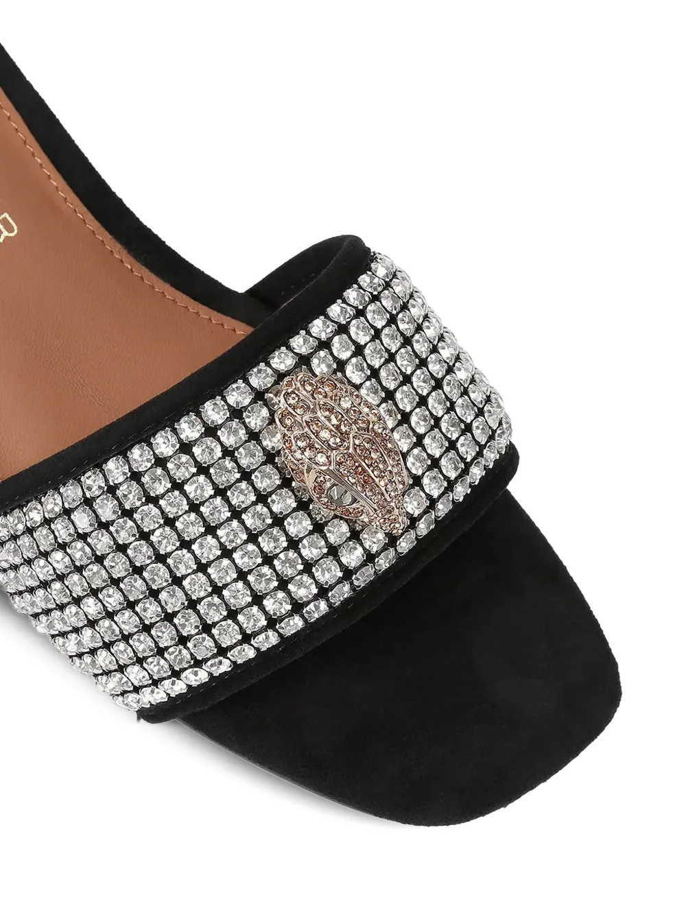 Kurt Geiger London Kensington verfraaide slippers Zwart