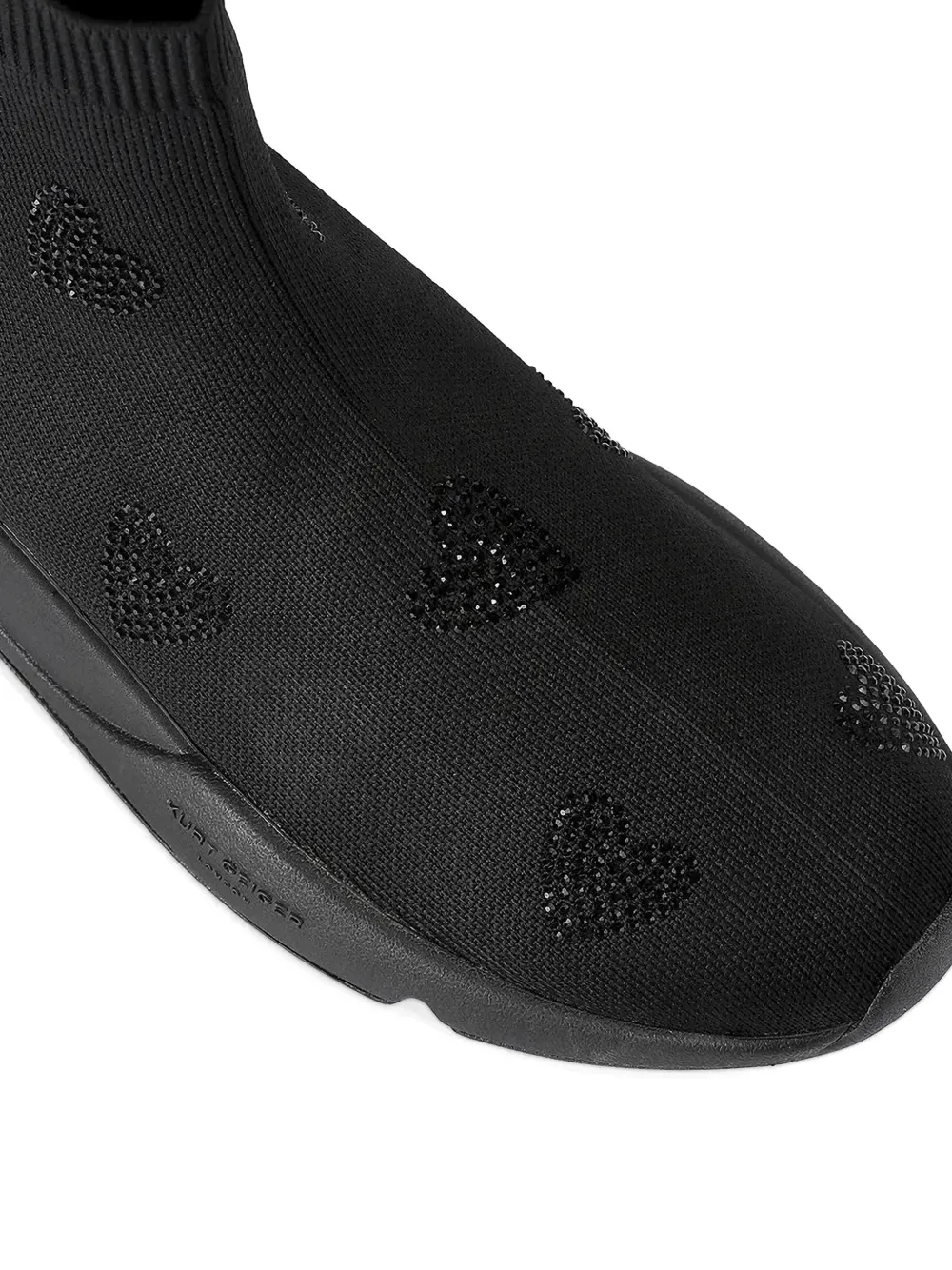 Kurt Geiger London Sneakers verfraaid met hart Zwart