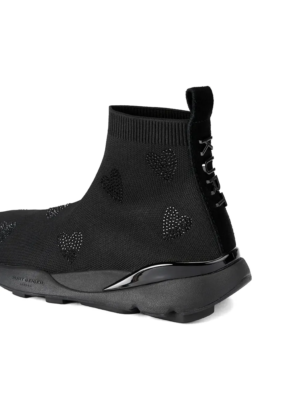 Kurt Geiger London Sneakers verfraaid met hart Zwart