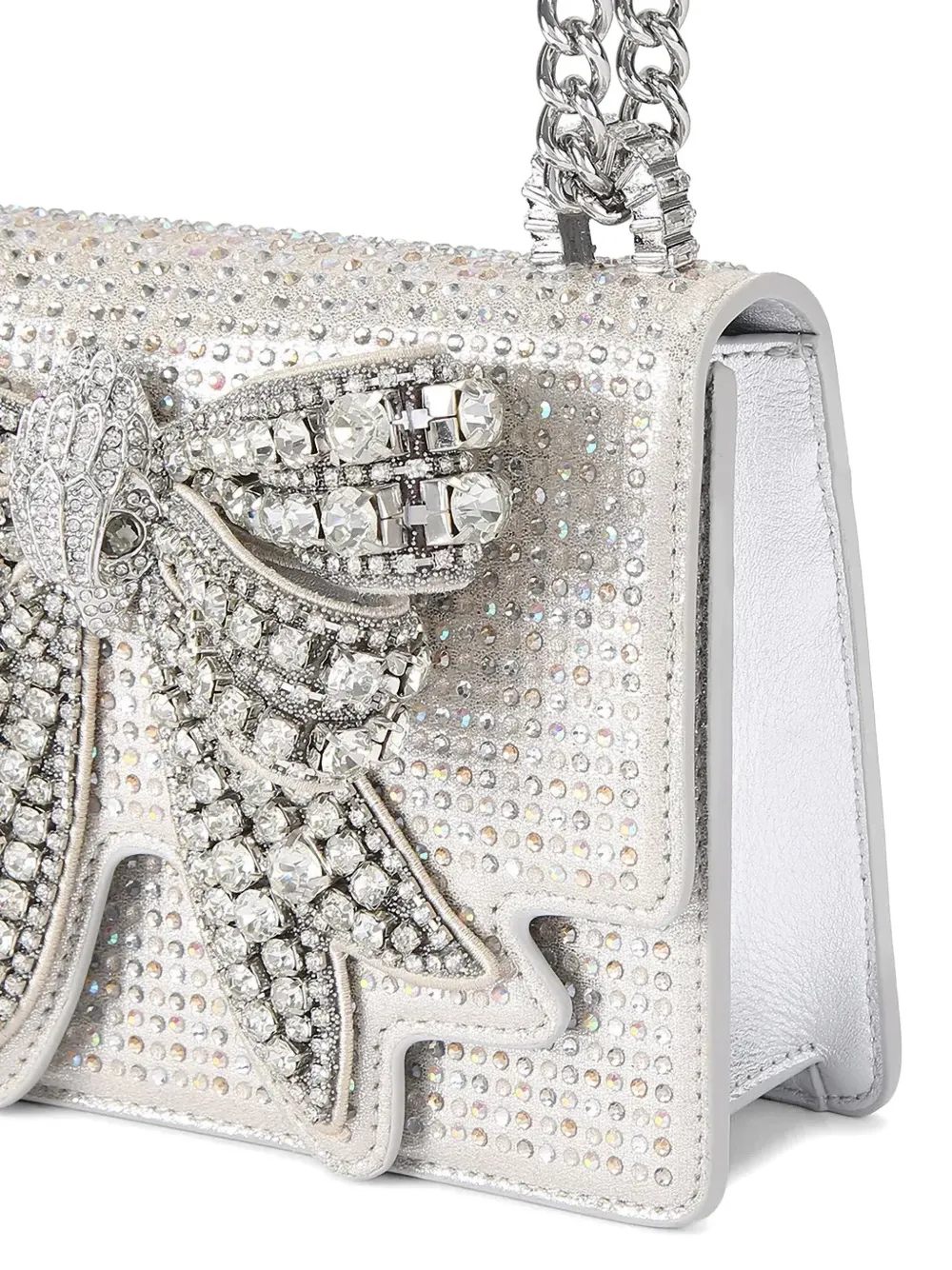 Rhinestone Bow Satchel