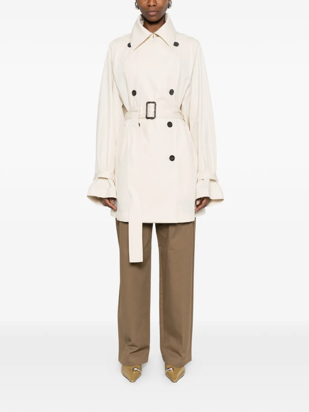 TOTEME Trenchcoat met ceintuur Beige