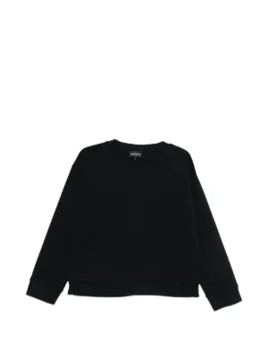 Emporio Armani ロゴ スウェットシャツ | ブラック | FARFETCH JP