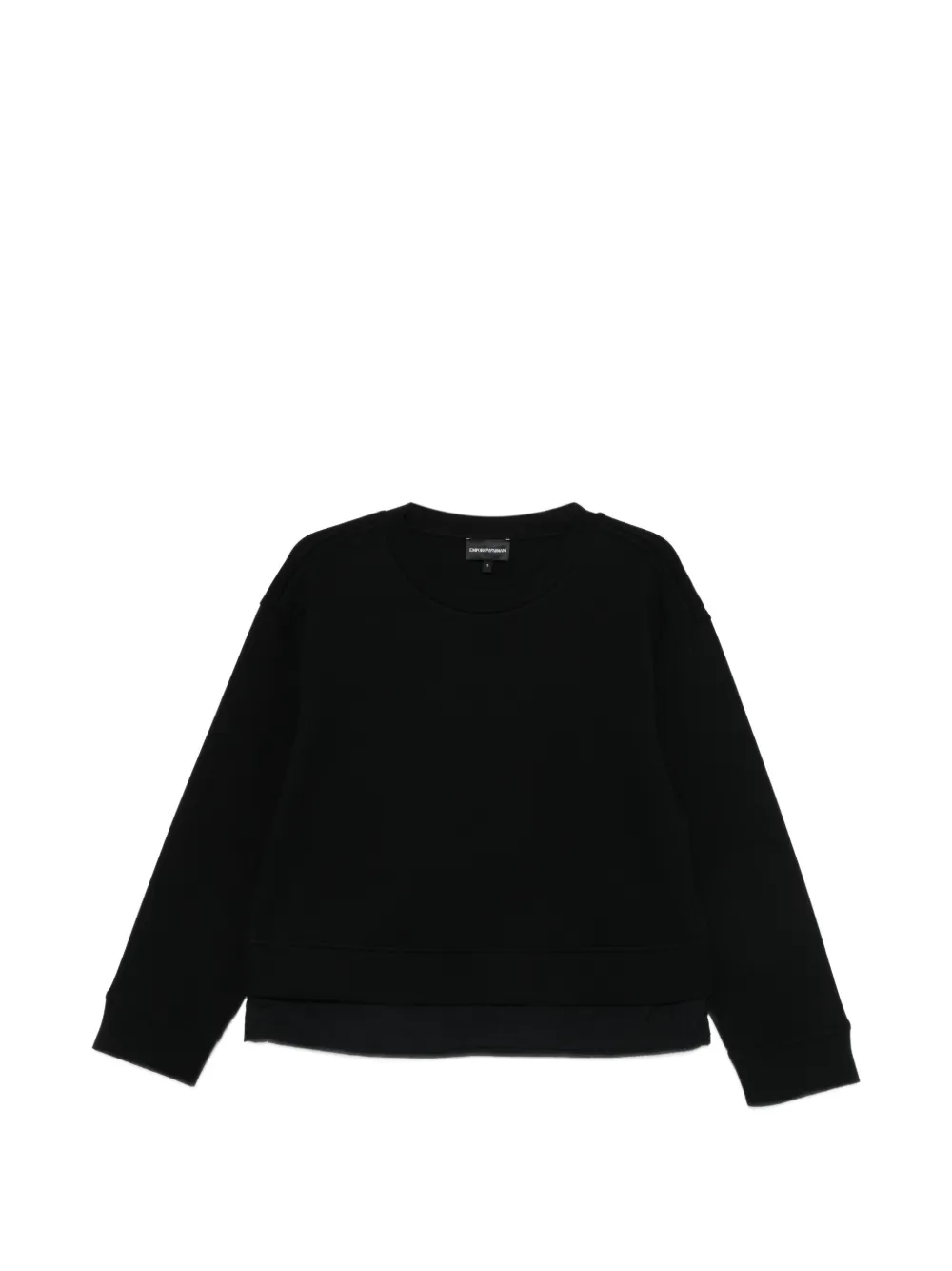 Emporio Armani layered sweatshirt - Nero
