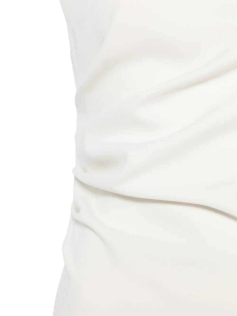 P.A.R.O.S.H. Pingu midi-jurk met gedrapeerd effect Beige