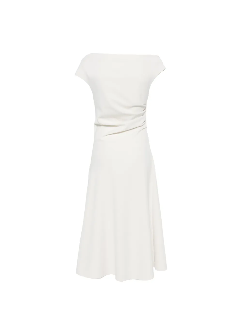 P.A.R.O.S.H. Pingu midi-jurk met gedrapeerd effect Beige