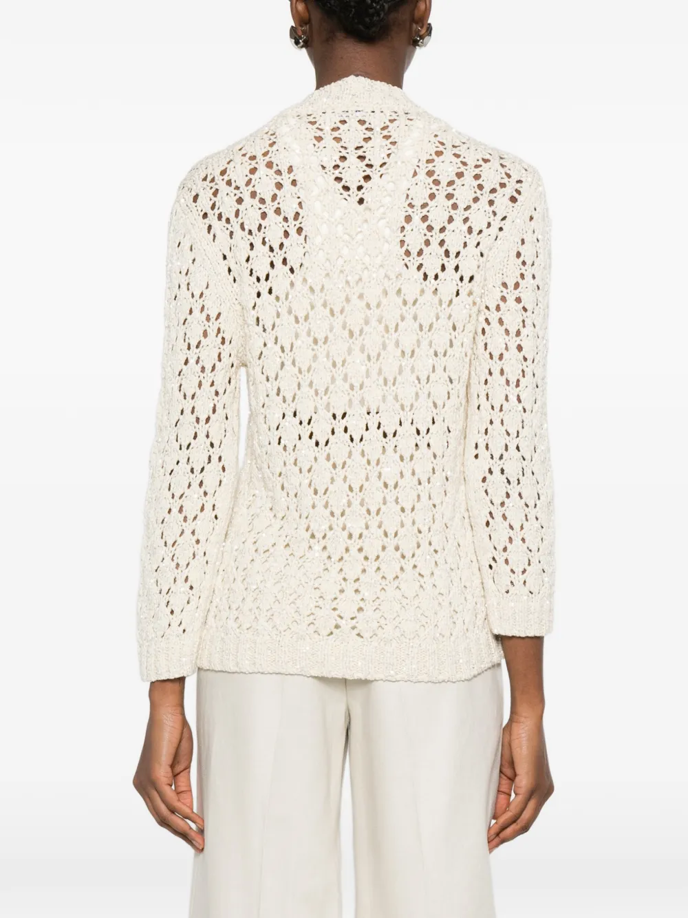 Fabiana Filippi Vest met opgestikte zak Beige