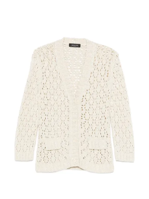 Fabiana Filippi openwork patch-pocket cardigan