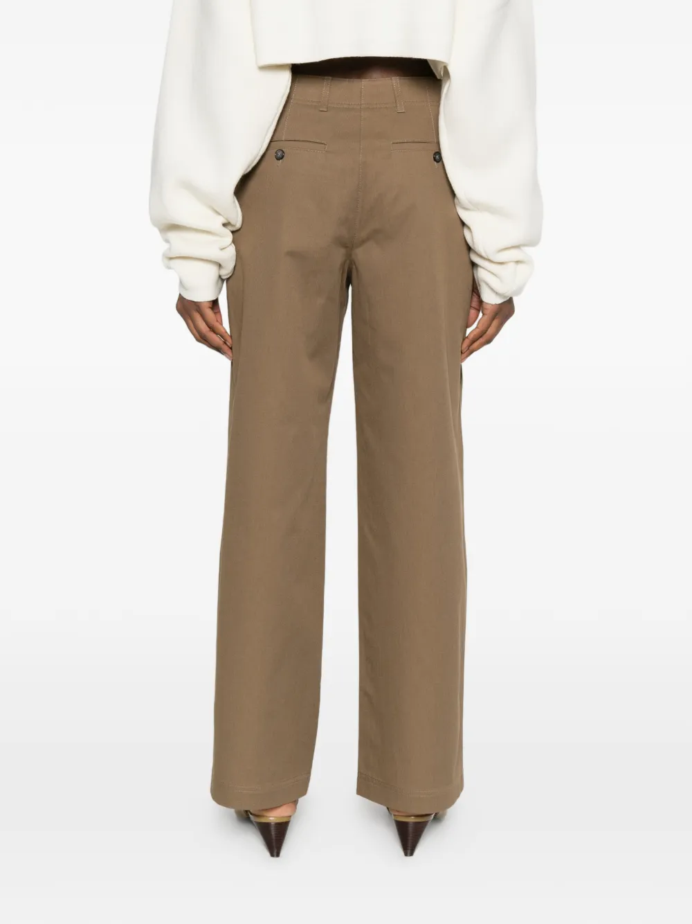 TOTEME Ruimvallende chino Bruin