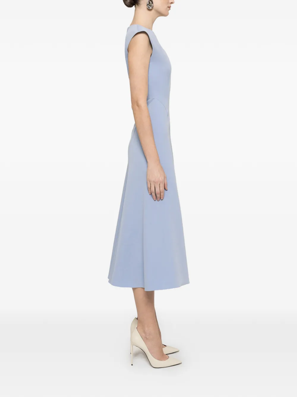  Nissa A-line Midi Dress - Blue 