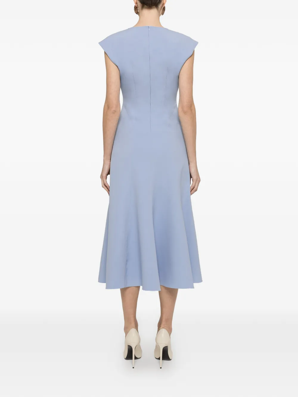  Nissa A-line Midi Dress - Blue 