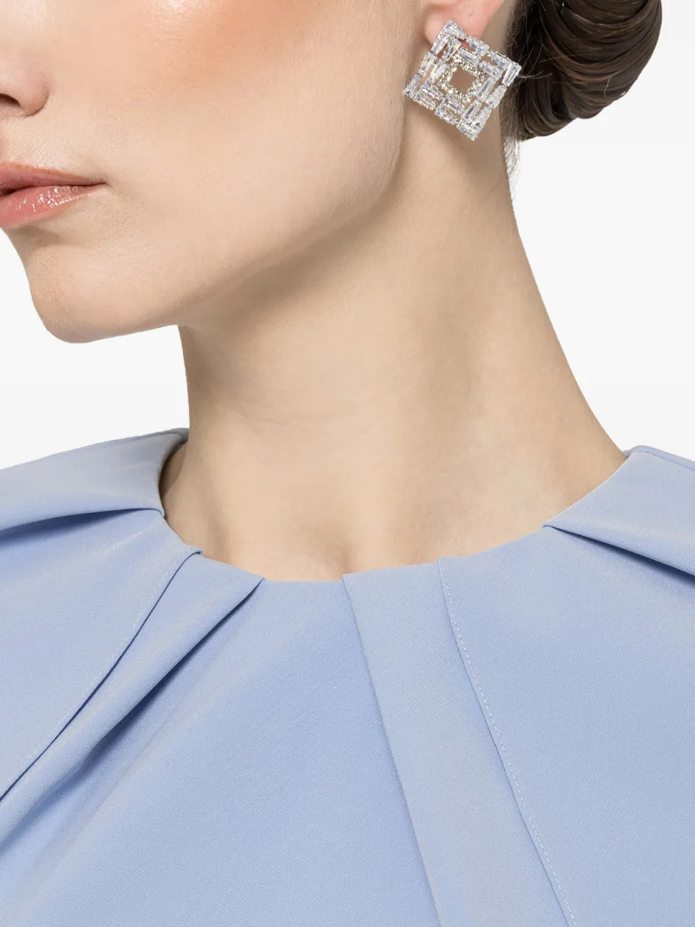 NISSA Top met cape Blauw