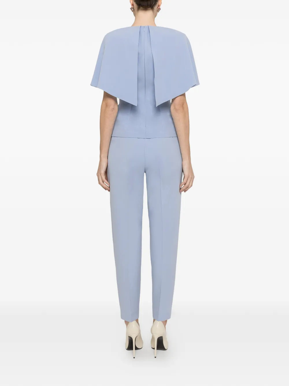 NISSA Top met cape Blauw